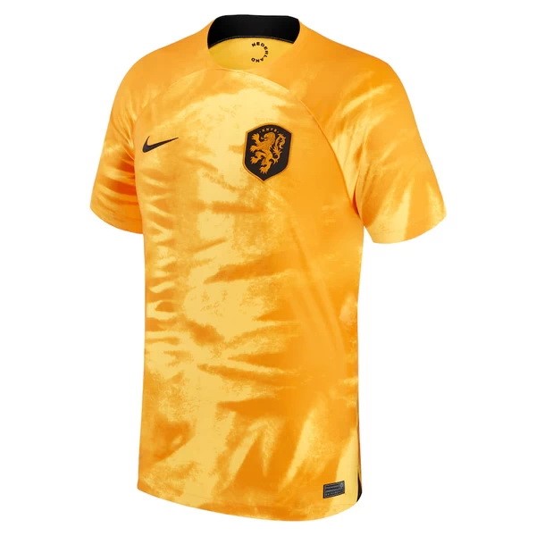 Casa Camiseta Países Bajos 2022 Amarillo