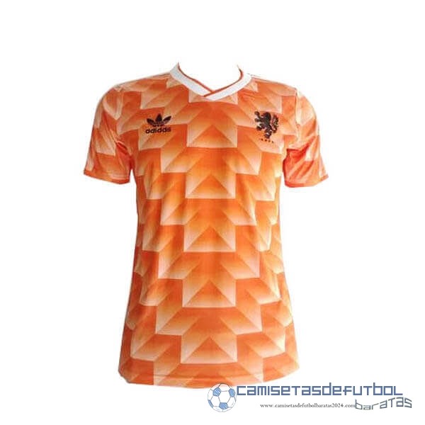 Casa Camiseta Países Bajos Retro Equipación 1988 Naranja