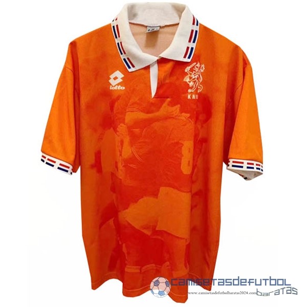 Casa Camiseta Países Bajos Retro Equipación 1996 Naranja