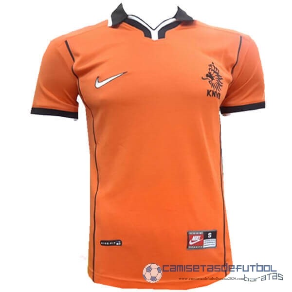 Casa Camiseta Países Bajos Retro Equipación 1998 Naranja