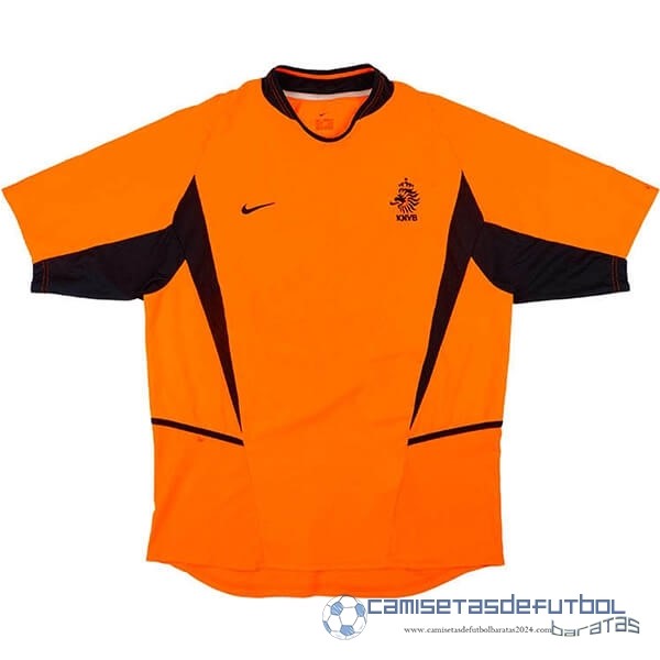 Casa Camiseta Países Bajos Retro Equipación 2002 Naranja