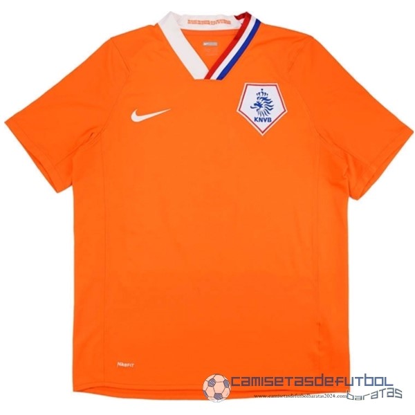 Casa Camiseta Países Bajos Retro Equipación 2008 2010 Naranja