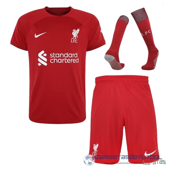 Casa Camiseta Pantalones Calcetines Liverpool Equipación 2022 2023 Rojo