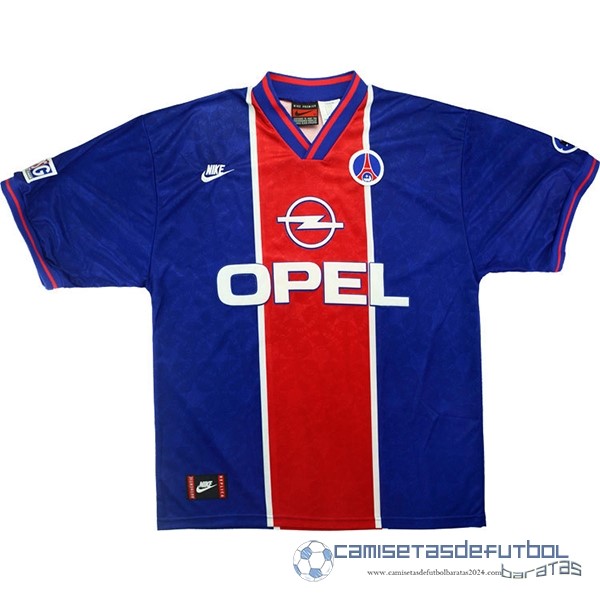 Casa Camiseta Paris Saint Germain Retro Equipación 1995 1996 Azul