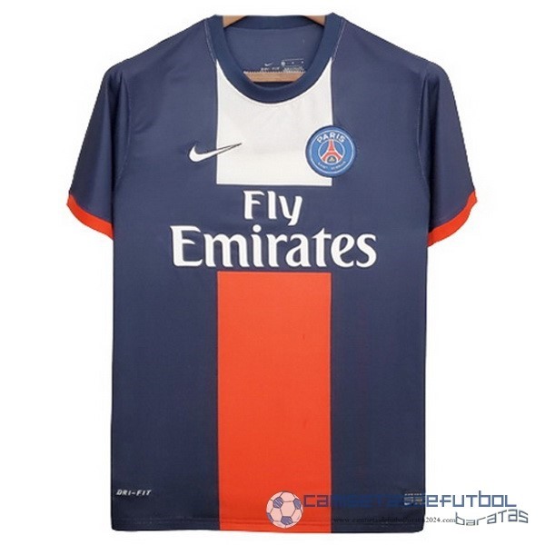 Casa Camiseta Paris Saint Germain Retro Equipación 2013 2014 Azul