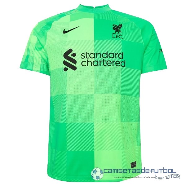 Casa Camiseta Portero Liverpool Equipación 2021 2022 Verde