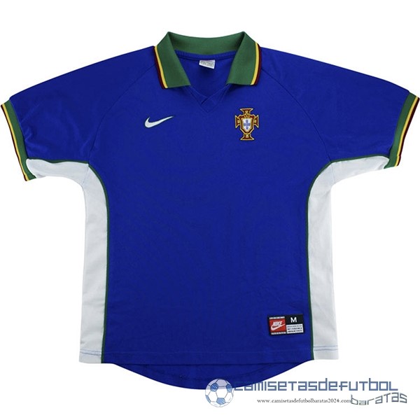 Casa Camiseta Portugal Retro Equipación 1998 Azul