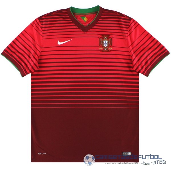 Casa Camiseta Portugal Retro Equipación 2014 Rojo