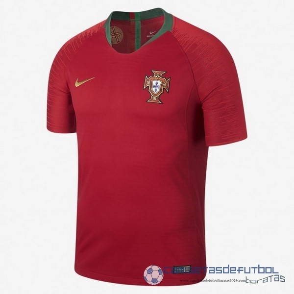 Casa Camiseta Portugal Retro Equipación 2018 Rojo
