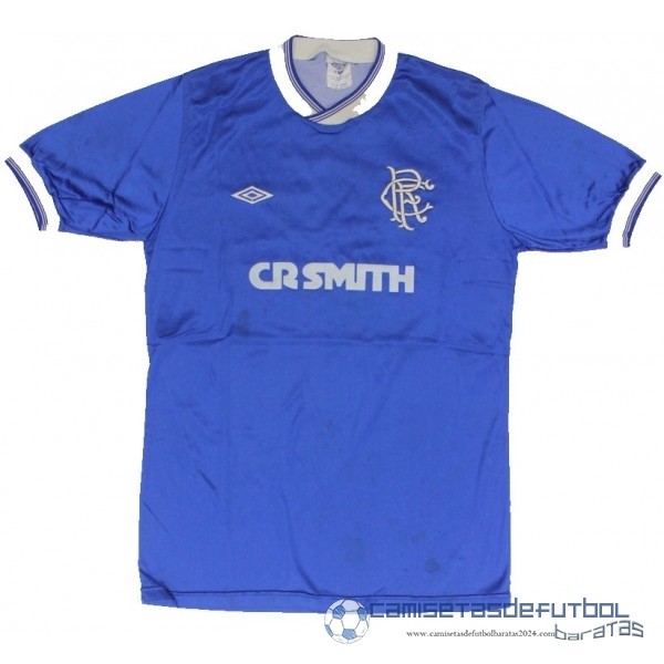 Casa Camiseta Rangers Retro Equipación 1984 1987 Azul