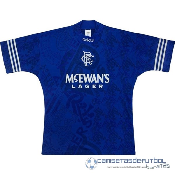 Casa Camiseta Rangers Retro Equipación 1994 1996 Azul