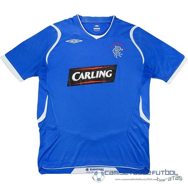 Casa Camiseta Rangers Retro Equipación 2008 2009 Azul