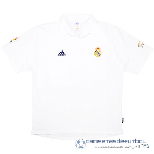 Casa Camiseta Real Madrid Retro Equipación 2001 2002 Blanco