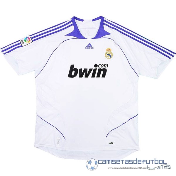 Casa Camiseta Real Madrid Retro Equipación 2007 2008 Blanco