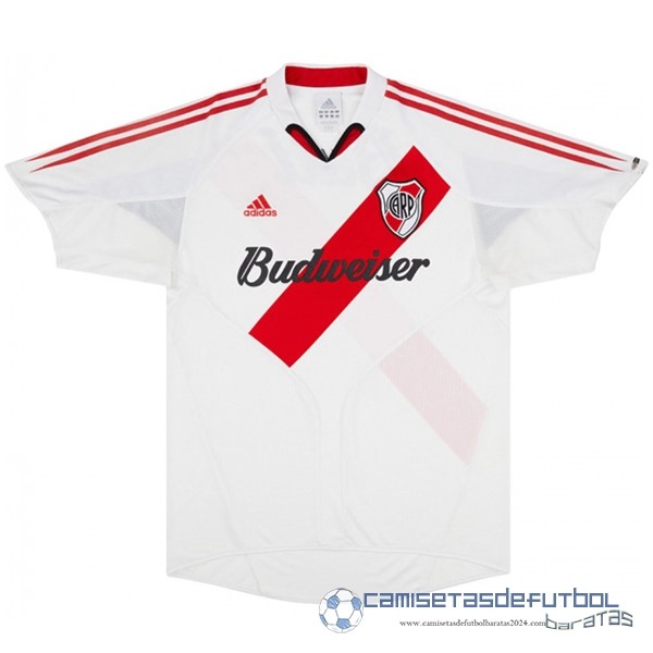 Casa Camiseta River Plate Retro Equipación 2004 2005 Blanco