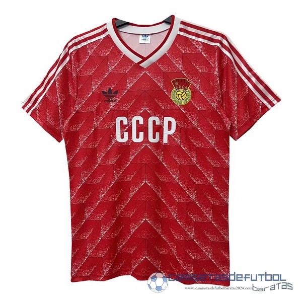 Casa Camiseta Rusia Retro Equipación 1988 1989 Rojo