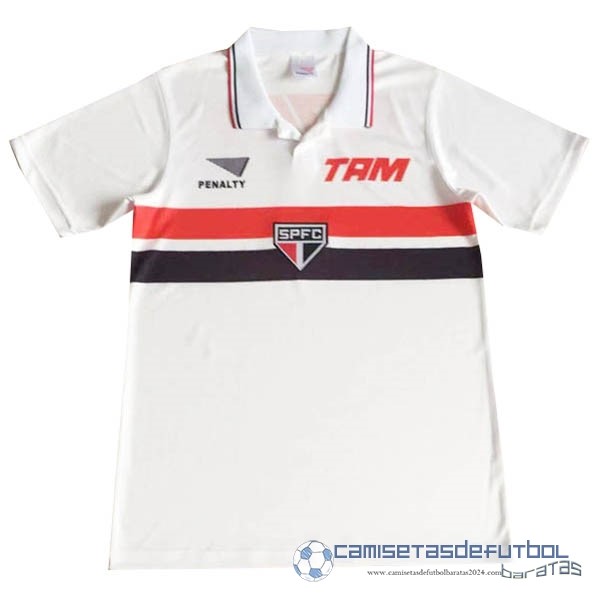 Casa Camiseta São Paulo Retro Equipación 1994 Blanco