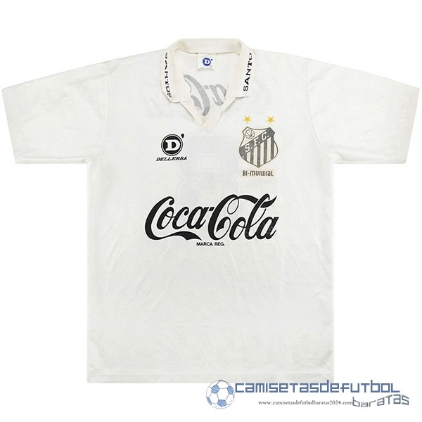 Casa Camiseta Santos Retro Equipación 1993 Blanco