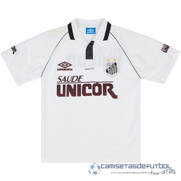 Casa Camiseta Santos Retro Equipación 1997 Blanco