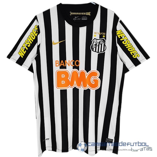 Casa Camiseta Santos Retro Equipación 2013 Negro Blanco