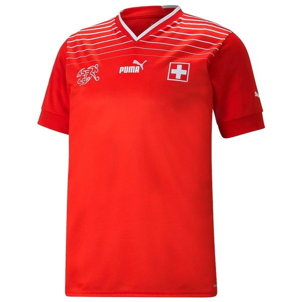 Casa Camiseta Suiza 2022 Rojo