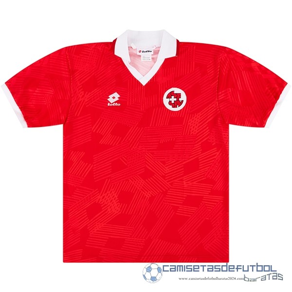 Casa Camiseta Suiza Retro Equipación 1994 Rojo