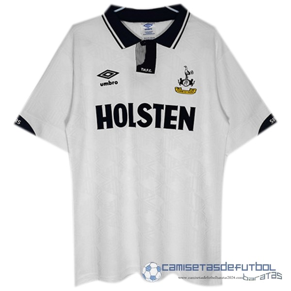 Casa Camiseta Tottenham Hotspur Retro Equipación 1991 1993 Blanco
