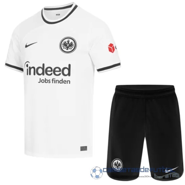 Casa Conjunto De Niños Eintracht Frankfurt Equipación 2022 2023 Blanco