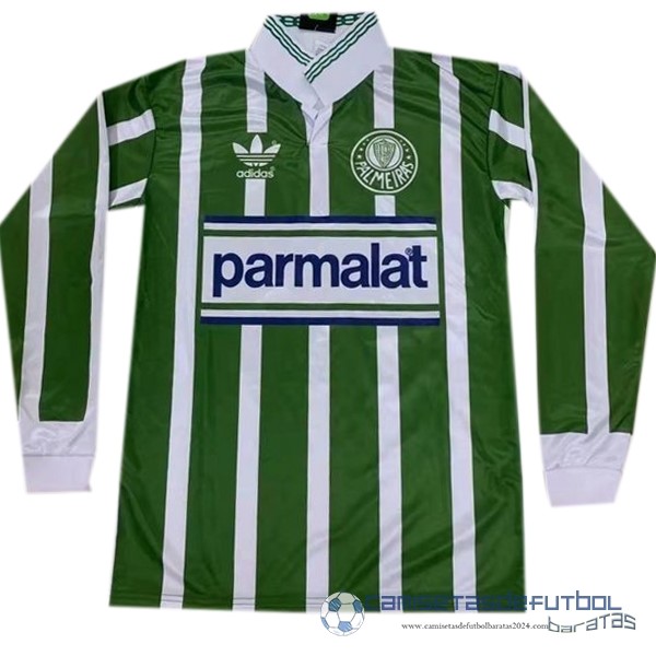 Casa Manga Larga Palmeiras Retro Equipación 1992 1993 Verde