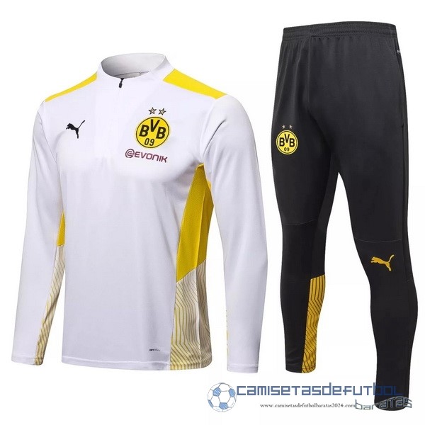 Chandal Borussia Dortmund Equipación 2021 2022 Blanco Amarillo Negro