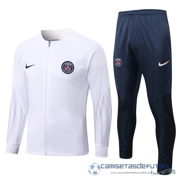 Chandal Niños Paris Saint Germain Equipación 2022 2023 Blanco Azul