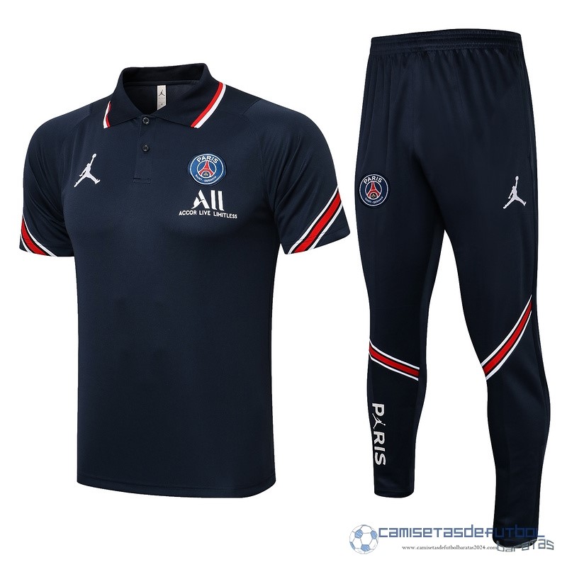 Conjunto Completo Polo Paris Saint Germain Equipación 2021 2022 Azul Marino Rojo