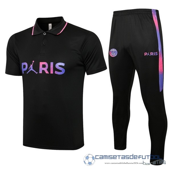 Conjunto Completo Polo Paris Saint Germain Equipación 2021 2022 Negro Purpura