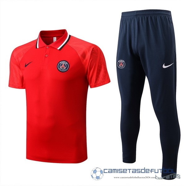 Conjunto Completo Polo Paris Saint Germain Equipación 2022 2023 Rojo Azul Marino