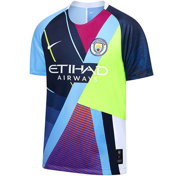 Edición Conmemorativa Camiseta Manchester City 2019 2020 Azul Claro