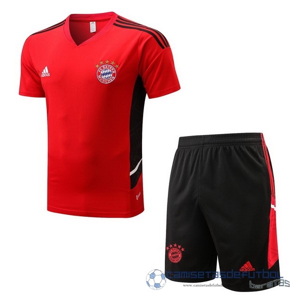 Entrenamiento Conjunto Completo Bayern Múnich Equipación 2022 2023 Rojo II Negro