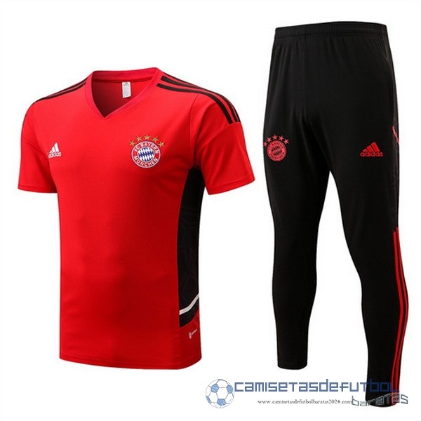 Entrenamiento Conjunto Completo Bayern Múnich Equipación 2022 2023 Rojo Negro Azul