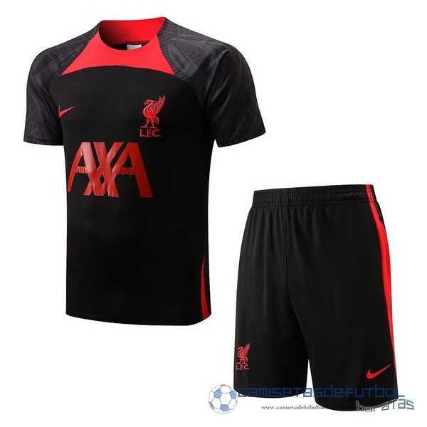 Entrenamiento Conjunto Completo Liverpool Equipación 2022 2023 Negro II Rojo