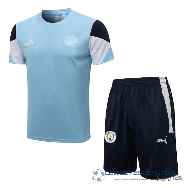 Entrenamiento Conjunto Completo Manchester City Equipación 2021 2022 I Azul Blanco