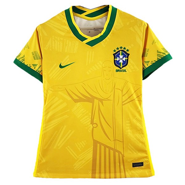 Especial Camiseta Mujer Brasil 2022 Amarillo