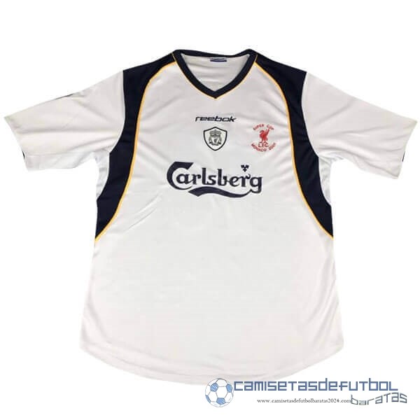 European Super Cup Casa Camiseta Liverpool Retro Equipación 2005 Blanco