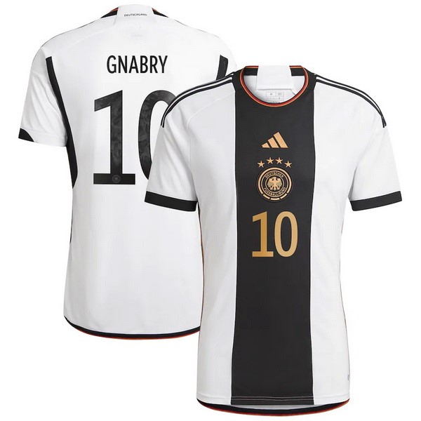 NO.10 Gnabry Casa Camiseta Alemania 2022 Blanco