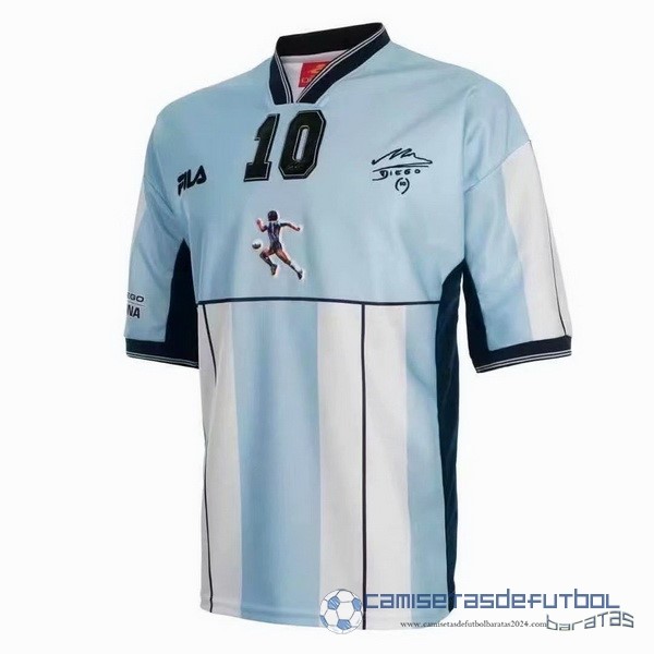 NO.10 Maradona Casa Camiseta Argentina Retro Equipación 2001 Azul