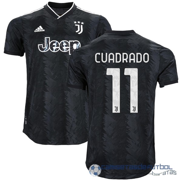 NO.11 Cuadrado Tailandia Segunda Jugadores Camiseta Juventus Equipación 2022 2023 Negro