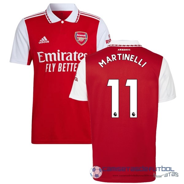 NO.11 Martinelli Casa Camiseta Arsenal Equipación 2022 2023 Rojo