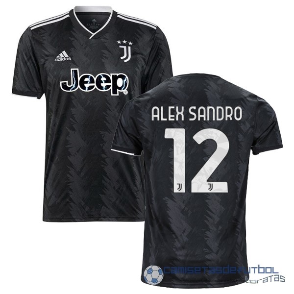 NO.12 Alex Sandro Segunda Camiseta Juventus Equipación 2022 2023 Negro