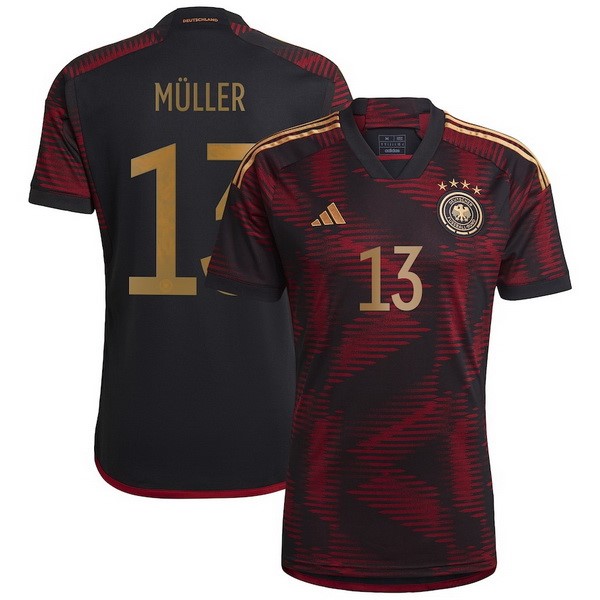 NO.13 Müller Segunda Camiseta Alemania 2022 Rojo