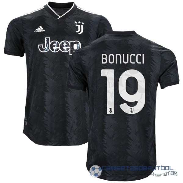 NO.19 Bonucci Tailandia Segunda Jugadores Camiseta Juventus Equipación 2022 2023 Negro