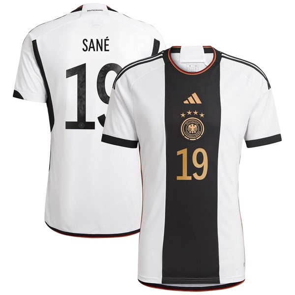 NO.19 Sané Casa Camiseta Alemania 2022 Blanco