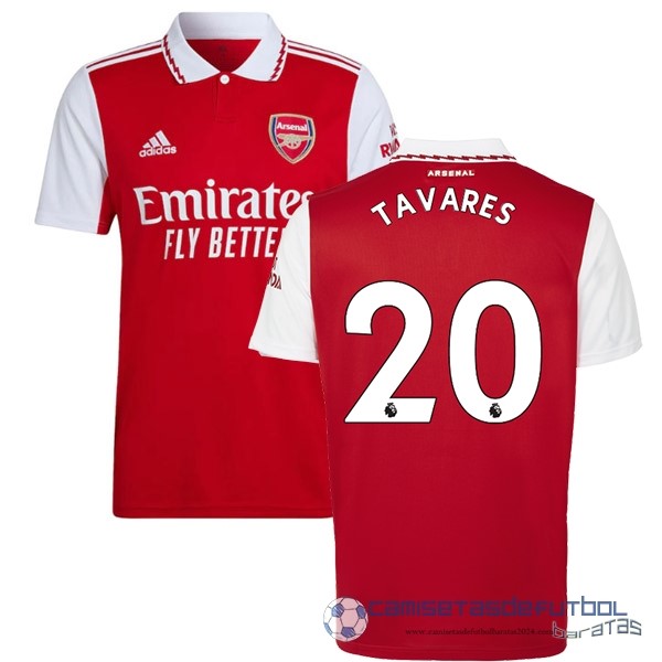 NO.20 Tavares Casa Camiseta Arsenal Equipación 2022 2023 Rojo